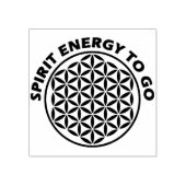 Levenstralen - zegels - gedistilleerde energie om  rubberstempel (Afrduk)