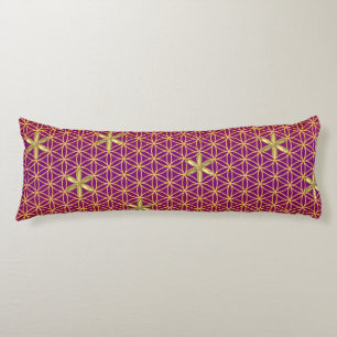 Levenstrook - zegel naadloos patroon - rood goud lichaamskussen