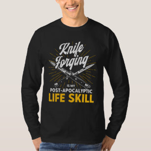 Levensvaardigheid Mesk maken Smederen mes smeden T-shirt