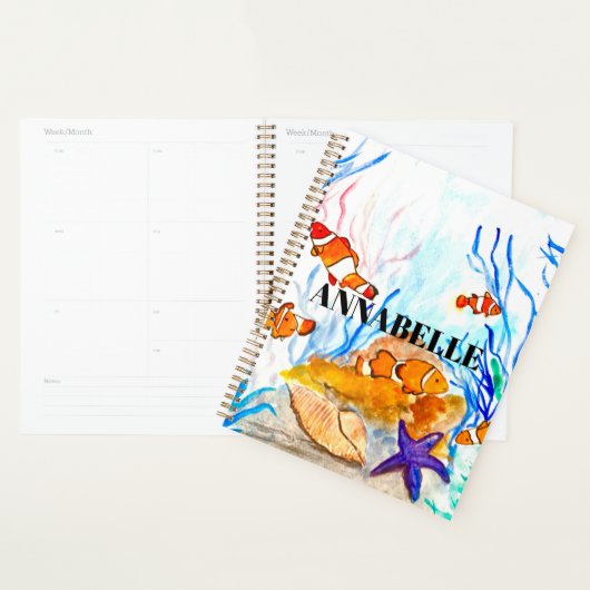 Levensvatbaar voor zee - schattig koraalrif - naam planner (Display)