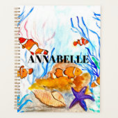 Levensvatbaar voor zee - schattig koraalrif - naam planner (Voorkant)