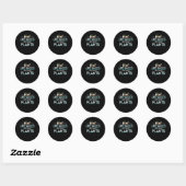 Levensvatbare Plant zonder Plant Ronde Sticker (Vel)