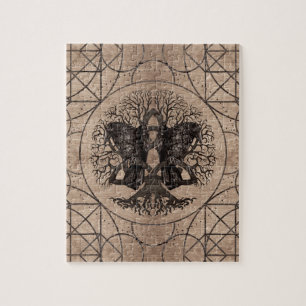 Levensvatboom - met een houten ravlies legpuzzel