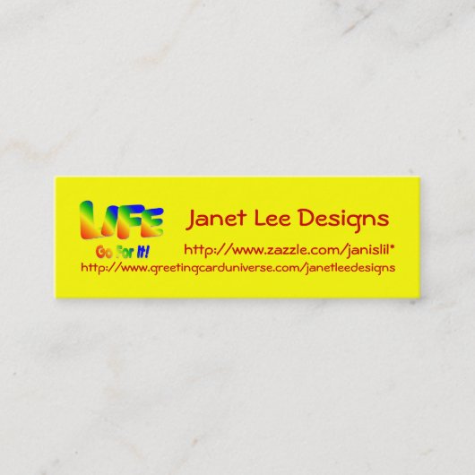 Levensvatcontact Kaart Contactkaartje (Voorkant)