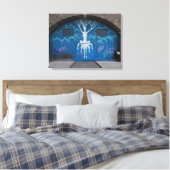 Levensvatgraffiti Canvas Afdruk (Insitu (Slaapkamer))