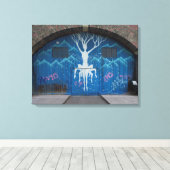 Levensvatgraffiti Canvas Afdruk (Insitu (Houten vloer))