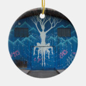Levensvatgraffiti Keramisch Ornament (Voorkant)