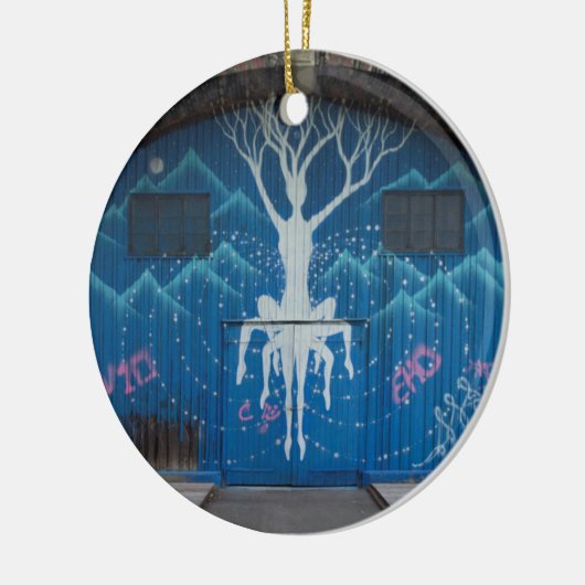 Levensvatgraffiti Keramisch Ornament (Links)