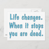 Levensveranderingen Briefkaart (Voorkant / Achterkant)