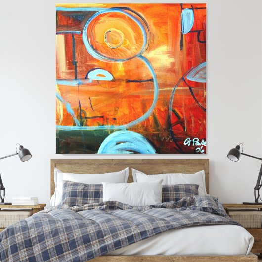 Levensverzekering Canvas Afdruk (Insitu (Slaapkamer))