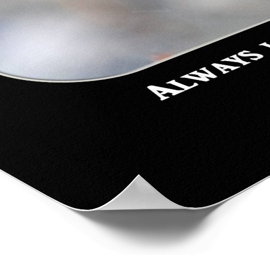 levensverzekering die altijd op het juiste moment  poster (Hoek)