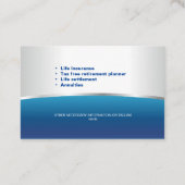 Levensverzekering Visitekaartje (Achterkant)