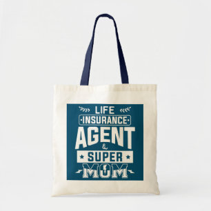 Levensverzekeringsagent en super mam actuariële tote bag