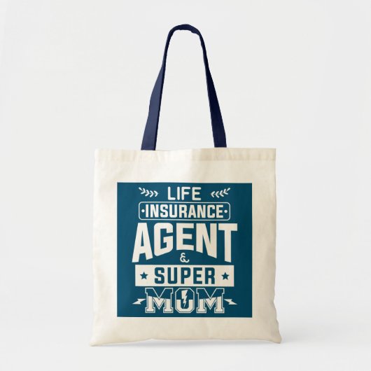 Levensverzekeringsagent en super mam actuariële tote bag (Voorkant)