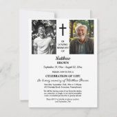 Levensviering 2 Foto's Funeral Kaart (Voorkant)