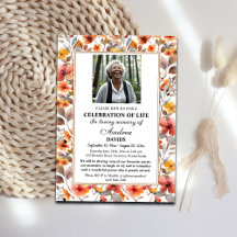 Levensviering Foto Funeral Kleurrijke Bloemen