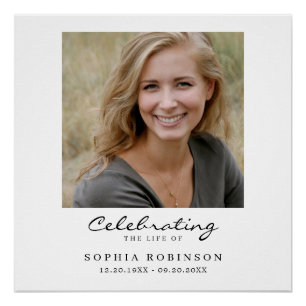 Levensviering Foto Funeral Memorial Welkom Perfect Poster