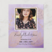 LEVENSVIERING FUNCTIE Herdenkings FOTO Budget (Voorkant)