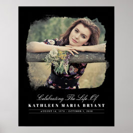 Levensviering met foto-uitvaartceremonie poster