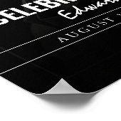 Levensviering met fotobegrafenisceremonie poster (Hoek)