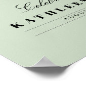 Levensviering met fotobegrafenisceremonie poster (Hoek)