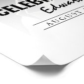 Levensviering met fotobegrafenisceremonie poster (Hoek)