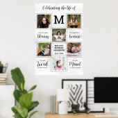 Levensviering Unieke fotomemorie Begrafenis Poster (Thuiskantoor)