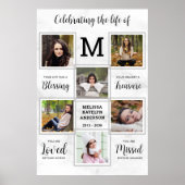 Levensviering Unieke fotomemorieel Uitvaart Poster (Voorkant)