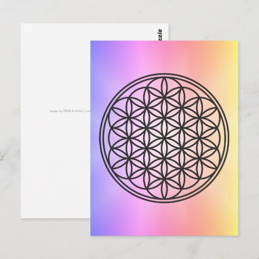 LEVENSVLOEISTOFFER - Schets 1 van het symbool voor Briefkaart (Voorkant / Achterkant)