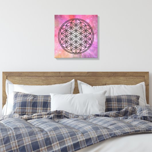 LEVENSVLOEISTOFFER - Schets 1 van het symbool voor Canvas Afdruk (Insitu (Slaapkamer))