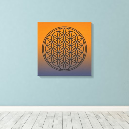 LEVENSVLOEISTOFFER - Schets 1 van het symbool voor Canvas Afdruk (Insitu (Houten vloer))