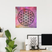 LEVENSVLOEISTOFFER - Schets 1 van het symbool voor Poster (Thuiskantoor)