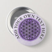 LEVENSVLOEISTOFFER - Schets 1 van het symbool voor Ronde Button 7,6 Cm (Voorkant /achterkant)