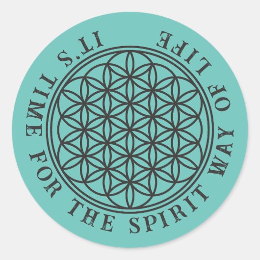 LEVENSVLOEISTOFFER - Schets 1 van het symbool voor Ronde Sticker (Voorkant)
