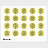 LEVENSVLOEISTOFFER - Schets 1 van het symbool voor Ronde Sticker (Vel)