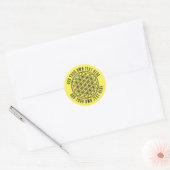 LEVENSVLOEISTOFFER - Schets 1 van het symbool voor Ronde Sticker (Envelop)