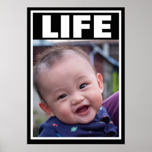 LEVENSVOORWAARDEN VOOR DE BABY VAN DE ASIAANSE BAB POSTER