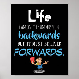 Levensvoorwaartse prijsopgave poster