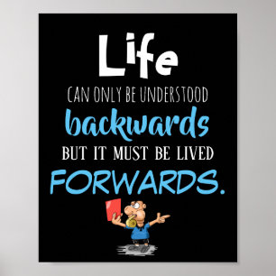 Levensvoorwaartse prijsopgave poster