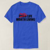 LEVENSWAARDIG LEVEN WIT T-SHIRT (Design voorkant)