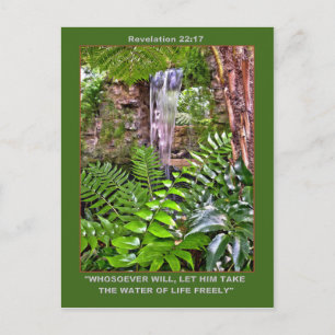 LEVENSWATER Post-kaart Briefkaart