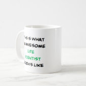 levenswetenschapper, geweldige koffiemok (Voorkant links)