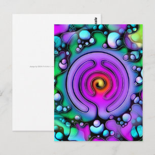 Levenswijze - Neurografisch kunstpatroon 2 Briefkaart