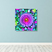 Levenswijze - Neurografisch kunstpatroon 2 Canvas Afdruk (Insitu (Houten vloer))