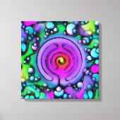 Levenswijze - Neurografisch kunstpatroon 2 Canvas Afdruk (Voorkant)