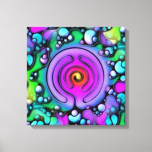 Levenswijze - Neurografisch kunstpatroon 2 Canvas Afdruk (Voorkant)