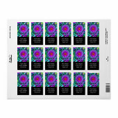 Levenswijze - Neurografisch kunstpatroon 2 Etiket (Full Sheet)