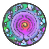 Levenswijze - Neurografisch kunstpatroon 2 Hockey Puck (Voorkant)