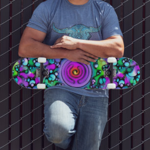 Levenswijze - Neurografisch kunstpatroon 2 Persoonlijk Skateboard