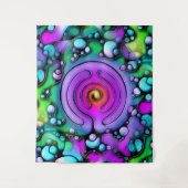 Levenswijze - Neurografisch kunstpatroon 2 Wandkleed (Voorkant)